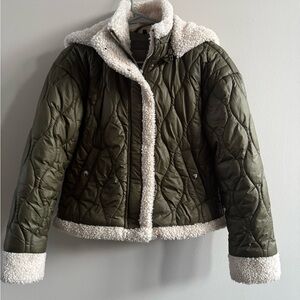 Blank NYC Olive Quilted Jacket, XS